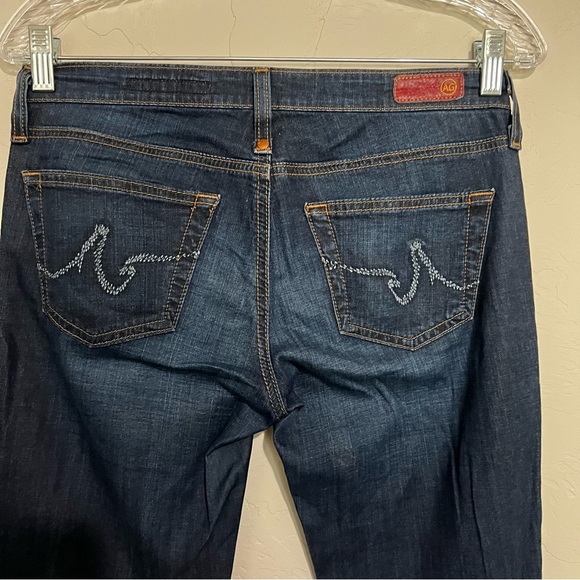 AG Adriano Goldschmied The Kiss Low Rise Dark Indigo Bootcut Denim Jeans - Picture 10 of 12